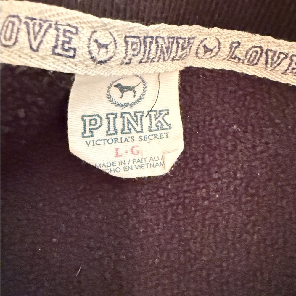 PINK Victoria's Secret Women's Dark Brown Sweatshirt